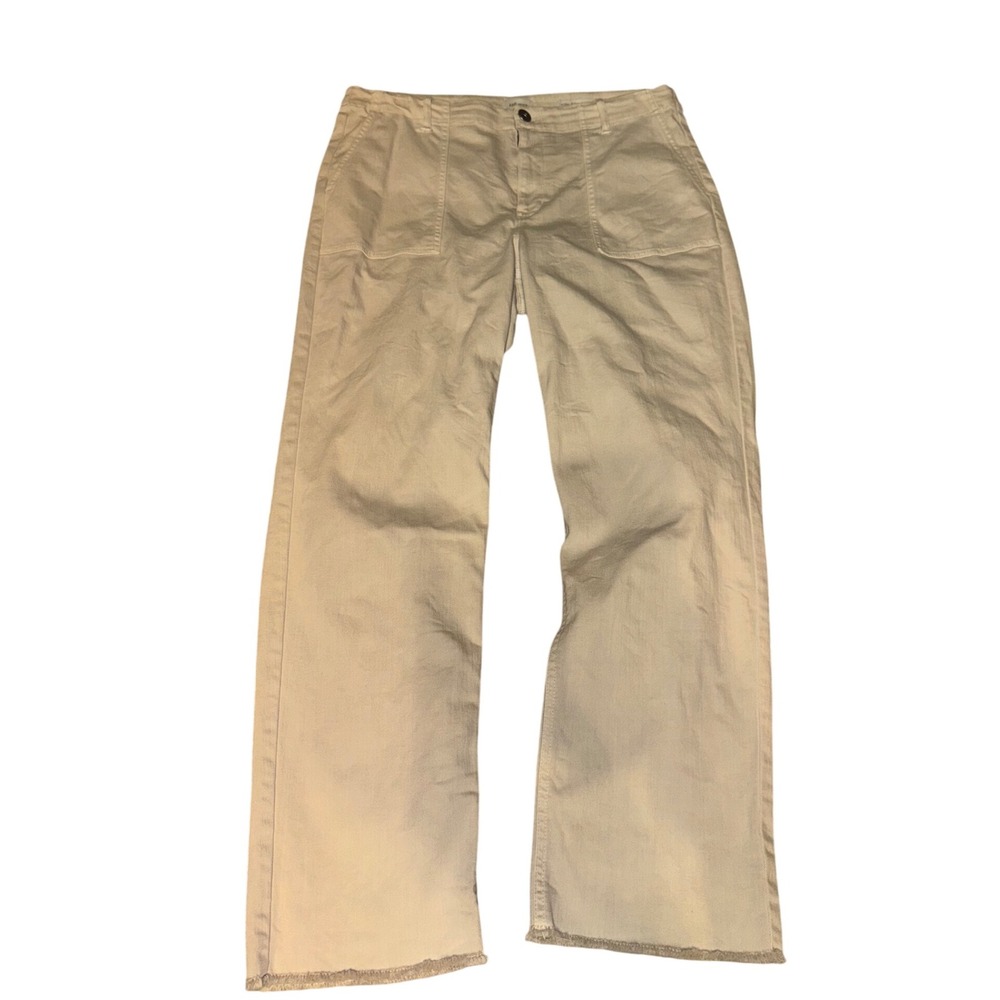 J.Jill DENIM Women 12R High Rise Straight Leg Casual Pants Beige